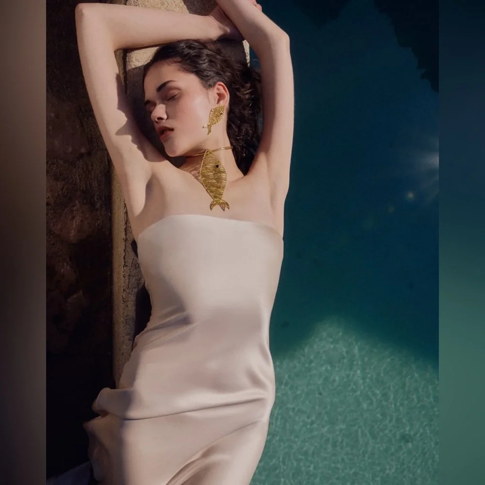 New ZARA Fish Statement Earrings - Picture 9 of 11